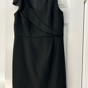 LOFT Black One Shoulder Dress